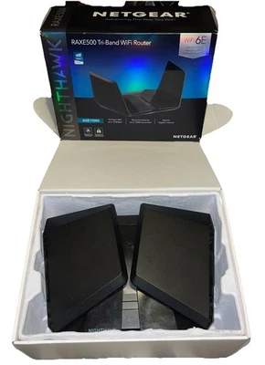 NETGEAR Nighthawk RAXE500 AXE11000 Tri-Band WiFi 6E Router - Image 1 of 4