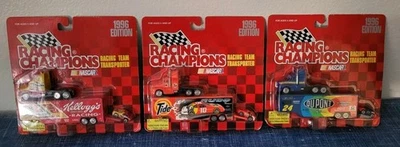 Vtg • Racing Champions • 1996 Edition • NASCAR Team Transporters Lot Of 3 • New! - Image 1 of 4