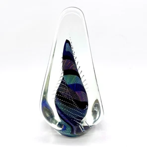 Signiertes Kunstglas große Skulptur dichroitisch mundgeblasen Infinity Art Scott Hartley - Bild 1 von 12