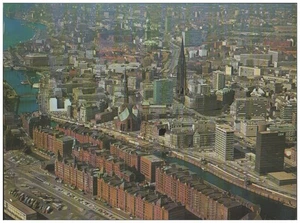 C7160/ Hamburg  Hafen Speicherstadt Luftaufnahme 24 x 18 cm 1969 - Bild 1 von 2