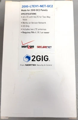 Módulo de radio celular 2GIG-LTEV1-NET-GC2 para red SecureNet 4G-LTE nuevo sellado Foto 1 de 2