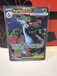 Mega Glurak x Ex 109/094 Fatale Flammen Pokemon Karte Deutsch Full Art - Bild 1 von 2