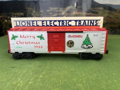 LIONEL 6-19904 CHRISTMAS BOX CAR 1988 MERRY CHRISTMAS LN IN BOX - Image 1 of 4