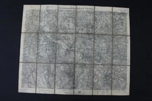 Old Map Garrison Surroundings Map Dresden Vintage Collector Rare - Picture 1 of 12