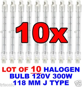 MENGE 10 120 V 300 W 4 3/4" 118 MM J TYP DOPPELENDE FLACHE KLINGE - Bild 1 von 2
