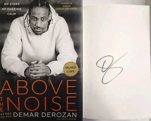 AUTOGRAPHED DeMar DeRozan SIGNED Book Above The Noise HC 2024 NBA AUTO AUTOGRAPH - Picture 1 of 6