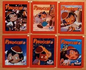 6x Bustine vuote figurine Serie Completa Pinocchio, Mondo Licensing 2002 - Foto 1 di 2