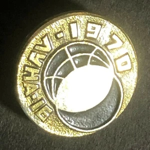 Vintage Scarce Soviet Space Program Cosmonaut Enameled Lapel Pin c1970 (50) - Picture 1 of 4