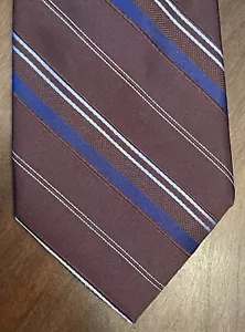 Corbata de cuello Michael Michael Kors azul marrón 100 % seda para hombre hecha en China” - Imagen 1 de 9