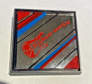 Vintage 1980's Dire Straits Rare  1-1/2" Mirrored Pinback Button - Picture 1 of 3