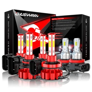 For Toyota Tacoma 2016-2021 LED Headlight High/Low Beam Fog Light 6x Bulbs 6000k - Picture 1 of 12