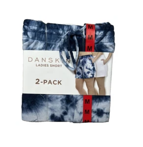 Danskin Confezione 2 Pantaloncini Donna Morbidi Attivi Palestra Divano Cravatta Tinta Taglia M Nuovi con etichette - Foto 1 di 1