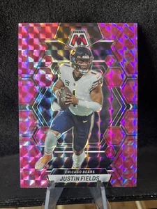 2023 Panini Mosaic Pink Prizm Justin Fields - Bears / Steelers - Picture 1 of 1