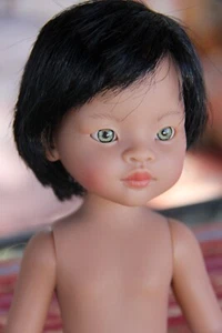 Paola Reina Amigas Pyjama BALBINO schwarze Haare Puppe 32 cm 12,5" mit Vanille Sce ~ A - Bild 1 von 19