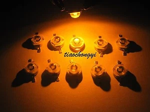 200pcs 3W 3Watt Yellow 590-595nm 700mA 3.2-3.6V LED High Power lamp - Bild 1 von 4