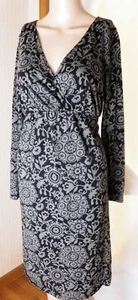 Old Navy Women's Maternity Dress Size S Cotton/Modal Blend Floral Gray & Black - Picture 1 of 7