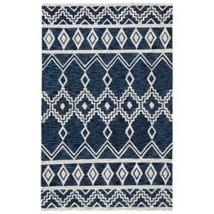 SAFAVIEH Abstract ABT851N Handmade Navy / Ivory Rug - Picture 1 of 12