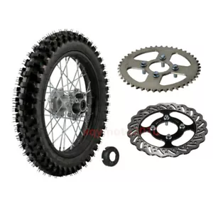 16" Wheel 90/100-16 Rear Tire Rim Sprocket Rotor pit Bike 150CC 125CC SSR Apollo - Picture 1 of 7