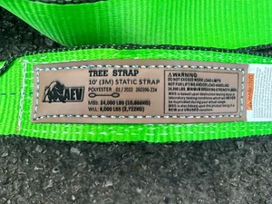 AEV Tree Recovery Strap 3" x 10' Minimum Breaking Strength 24,000 LBS - Picture 1 of 3