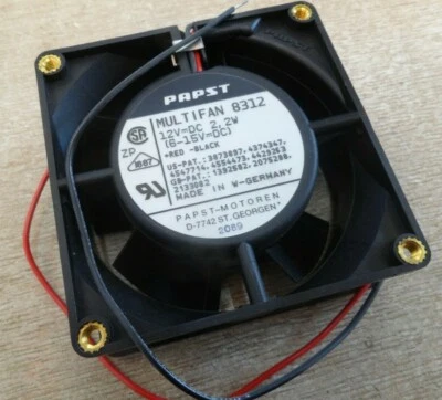 Papst Multifan 8312 80mm 12v DC 12 volt  8cm fan - Image 1 of 4