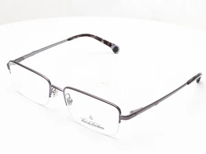 Brooks Brothers BB1035 1630 Brushed Gunmetal Half Rim Unisex Eyeglasses 53mm - Picture 1 of 6