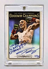 2021 UPPER DECK UD GOODWIN CHAMPIONS TEOFIMO LOPEZ INSCRIPTION AUTOGRAPH #ED /75