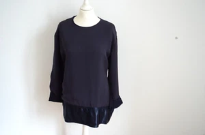 Orig. CÉLINE Paris Bluse Oberteil UVP 1.350,00 € aktuell! D 40 FR 42 Blau CELINE - Bild 1 von 5