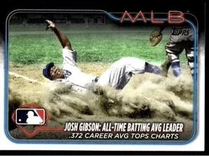 Josh Gibson (#US191) - Actualización Topps 2024 “Líder promedio de bateo de todos los tiempos” - Imagen 1 de 1