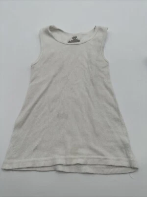 Wonder Nation Tank Top youth Boy Small White Solid Halter ..#18488 - Image 1 of 4