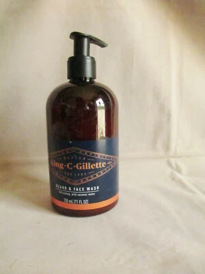 King C Gillette Beard & Face Wash Refreshing with coconut water 11 fl oz for men - Image 1 of 2