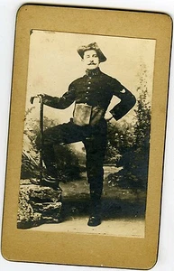 PHOTO CDV, un militaire Paul 137ème régiment  Chasseur-Alpin - Picture 1 of 1