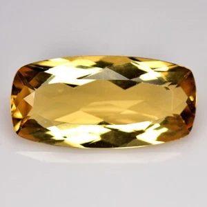 Berillo Giallo Dorato 3,53 Cts Taglio Cuscino Pietra Preziosa Naturale Sciolta dal Brasile - Foto 1 di 3
