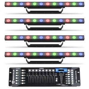 (4) Chauvet DJ COLORBand PIX ILS Wash/Strip Effect/Blinder Lights+DMX Controller - Picture 1 of 12