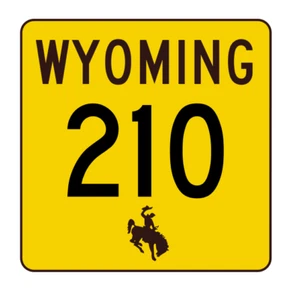 Wyoming Highway 210 Aufkleber R3456 Highway Schild - Bild 1 von 1