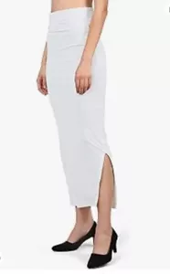 Saree Shapewear Petticoat for Women, Viscose Lycra Shape Wear White - Picture 1 of 4