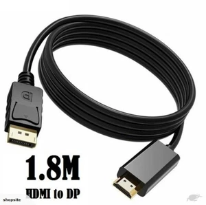 1.8M Quality Display Port To HDMI Male LCD PC HD TV Laptop Cable Adaptor - Picture 1 of 2