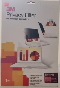 3M Privacy Filter RPF 15.4W for 13.08" x 8.19" Standard Monitor New - Picture 1 of 2