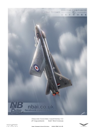 29 Squadron English Electric Lightning F.3, RAF Wattisham Digital Art ...