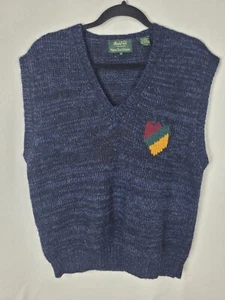 VTG Marshall Fields New Traditions Wool Blend Preppy Sweater Vest Men's Sz M - Picture 1 of 4