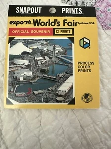 Spokane Expo 74 Worlds Fair Snapshot Print 12er Pack Plastichrome Vintage NEU - Bild 1 von 3