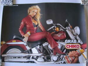 COLLECTABLE CHIKO ROLL PROMOTION POSTER (SARA JANE) IN VG CONDITION.