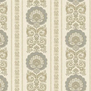 Wallquest Vintage Damask Grey Wallpaper Classic Traditional Acrylic Coated - Picture 1 of 5