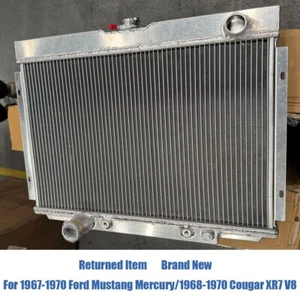 Returned Radiator Fit Ford Mustang Mercury 1968-1970 Cougar XR7 V8 1967-1970 69 - Picture 1 of 9