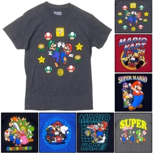 Super Mario Brothers Men's T-Shirt Authentic Merch Character Graphic Tee - Picture 1 of 17