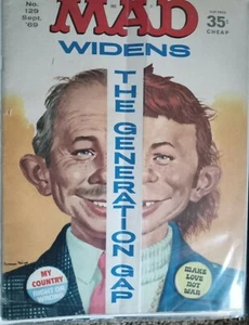 MAD Magazine Number 129 September 1969 MAD Widens the Generation Gap (Fair) - Picture 1 of 2