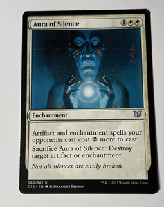 MTG Aura Of Silence Commander 2015 Uncommon 2015 Wizards Of The Coast 060/342 - Bild 1 von 2