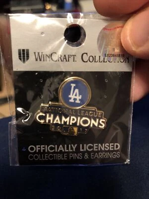 LOS ANGELES DODGERS 2017 NL CHAMPIONS LAPEL COLLECTORS PIN MLB - Image 1 of 2