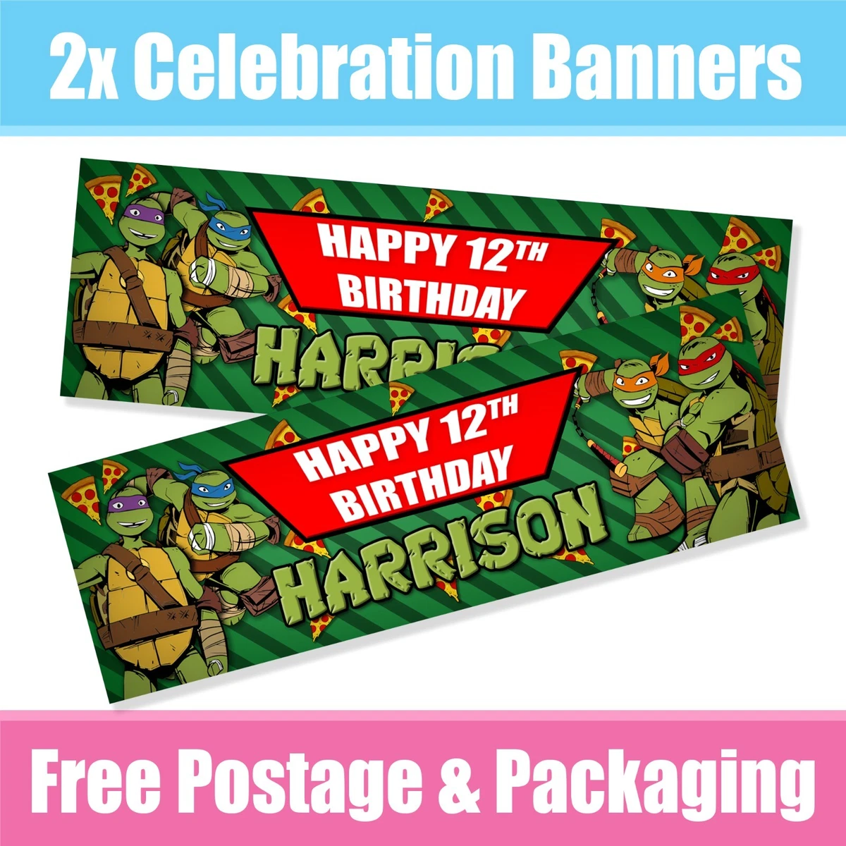 TMNT Birthday Balloons Set - Teenage Mutant Ninja Turtles Party Decorations