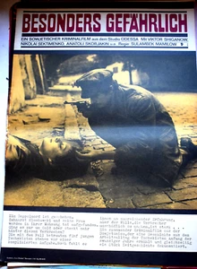 Besonders Gefährlich DEFA 60 x 40cm Original  Wandzettel Kinoplakat DDR - Bild 1 von 1
