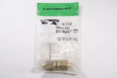 A-110 WATTS Brass 3/8" All Tube Compression Union w/ Inserts PB962-P NOS - Image 1 of 4